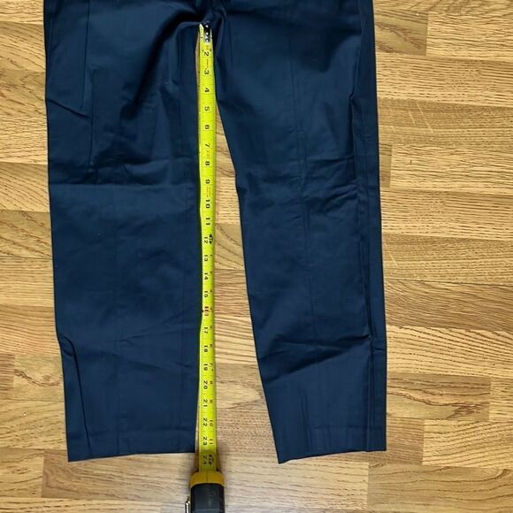Ann Taylor Carnegie Crop Women's Trouser Pants Navy Blue Size 8 - Picture 2 of 8